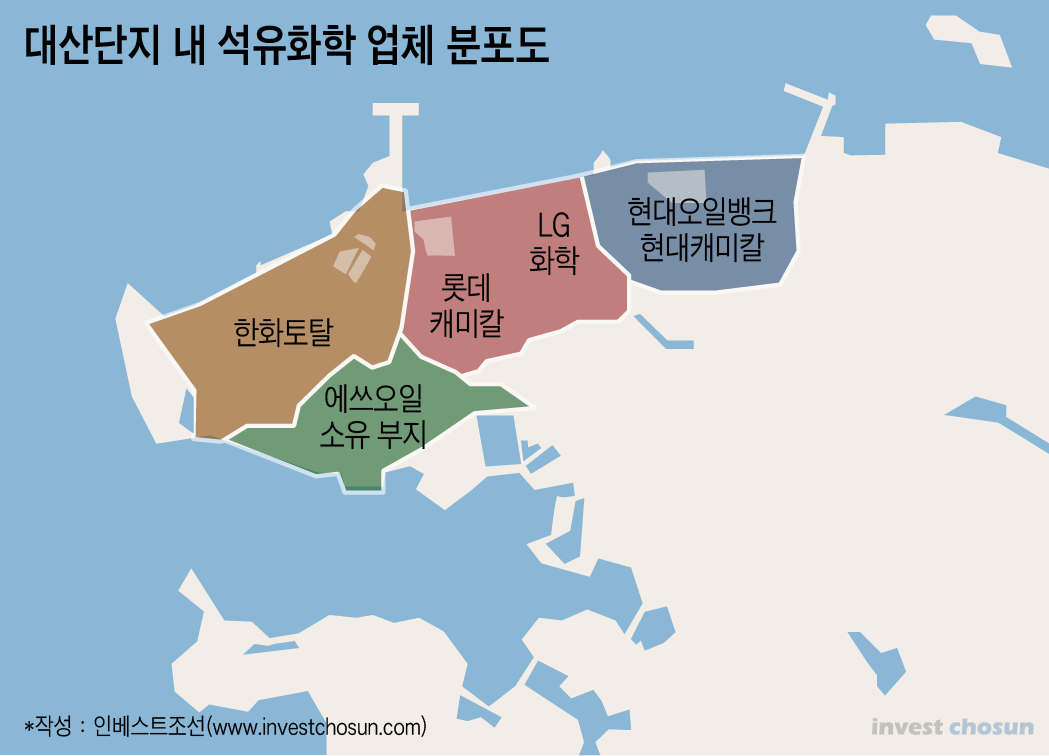 [Invest]에쓰오일 대산공단 부지에 속 타는 한화토탈·롯데케미칼