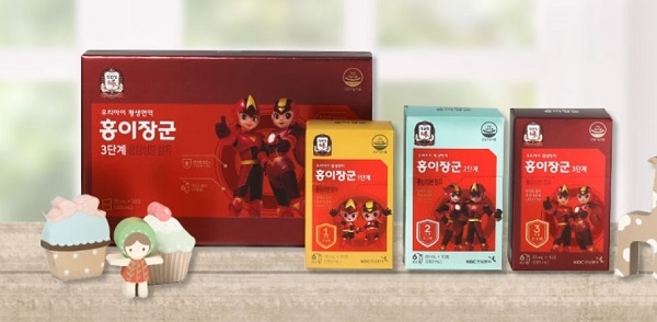 정관장 홍이장군, 성장단계에 맞춰 제품 폭 다양화..부드러운 단맛으로 아이들도 부담없이 섭취