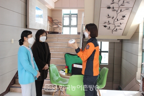 전주완산소방서, 주택용 화재경보기 홍보