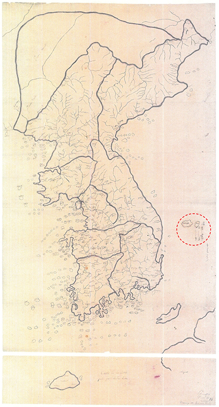 1845년 제작된 조선전도에도 ‘독도는 우리 땅’