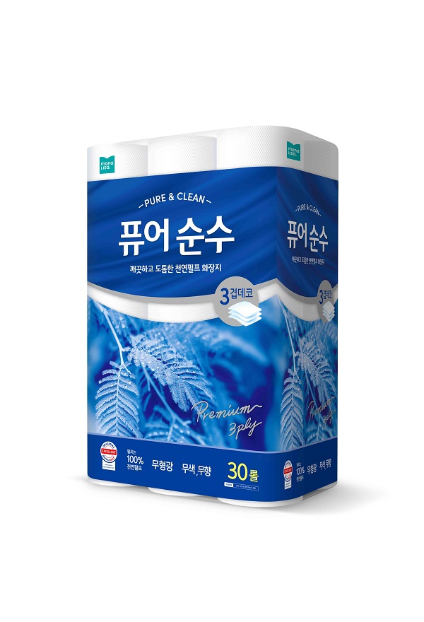 (주)모나리자, 신제품 천연펄프 화장지 퓨어 순수 출시