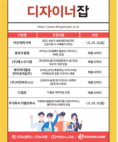 아모레퍼시픽, 클로브클럽, 에스오디랩 신입 및 경력직 채용