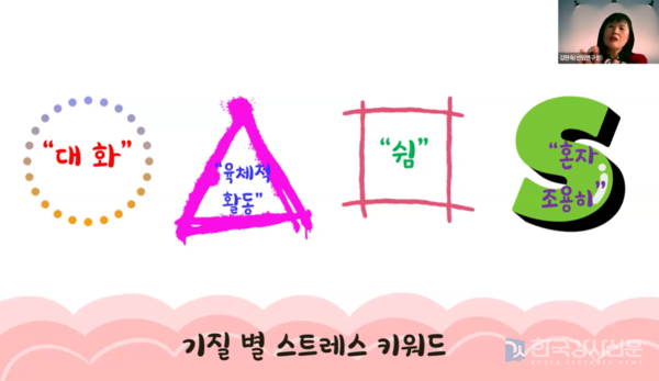 한국강사교육진흥원 김현숙 강사, 기질 검사와 스트레스 관리 특강 진행