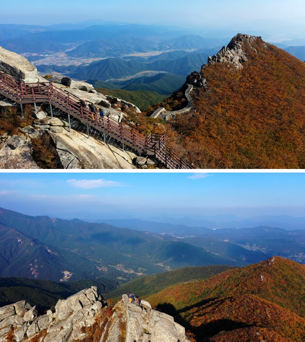 [영상앨범 산] 2개 암봉 비수처럼 꽂힌 함양 황석산…황인범 자전거 여행가 라이딩&산행