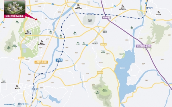 남도 아파트 조감도