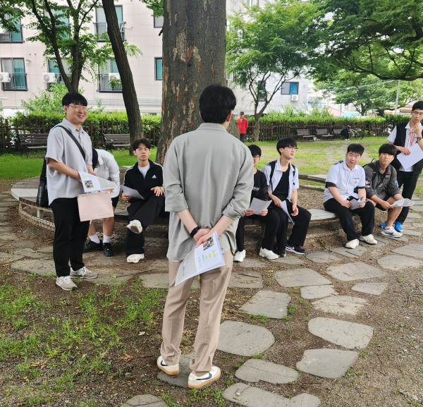 서산시 서령고등학교, 도시재생지원센터 사업 현장 견학