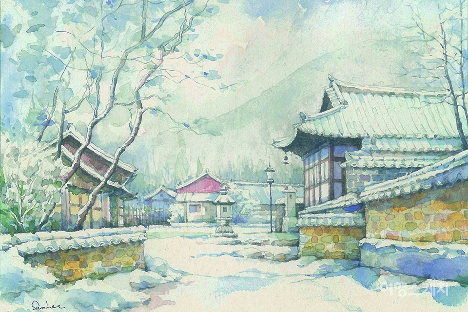 [그림으로 떠나는 여행] 선운사의 겨울