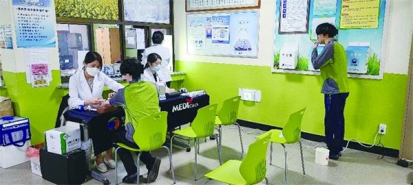 제주건협, 한길정보통신학교 대상 건강검진