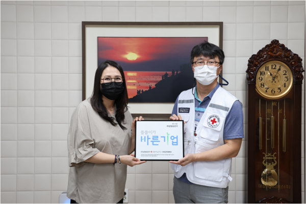 여성기업 삼일승강기 씀씀이가 바른기업 동참