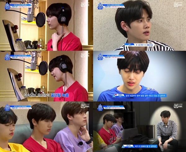 목상태 악화 함원진, 이뻐이뻐 메인보컬 강민희에 파트 내줬다(프로듀스X)
