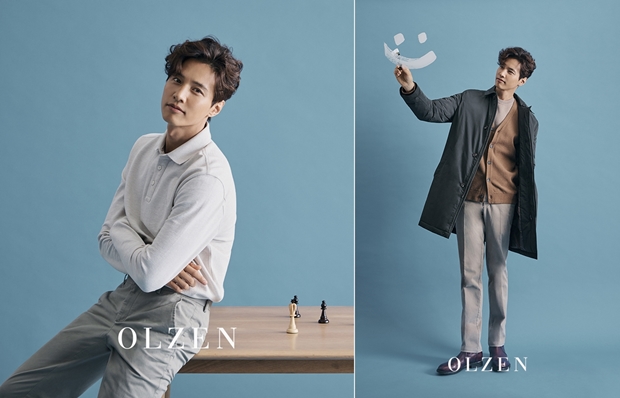 원빈, 남성복 올젠 가을화보...다시 피케티·컬러니트·숏패딩
