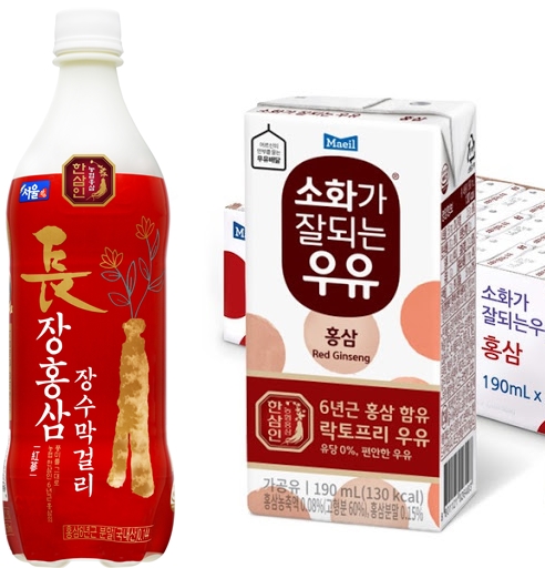 막걸리부터 에너지음료...여름철 면역력 UP 홍삼 식품 인기