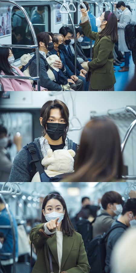 오케이 광자매 전혜빈X김경남, 기막힌 지하철 대면 포착