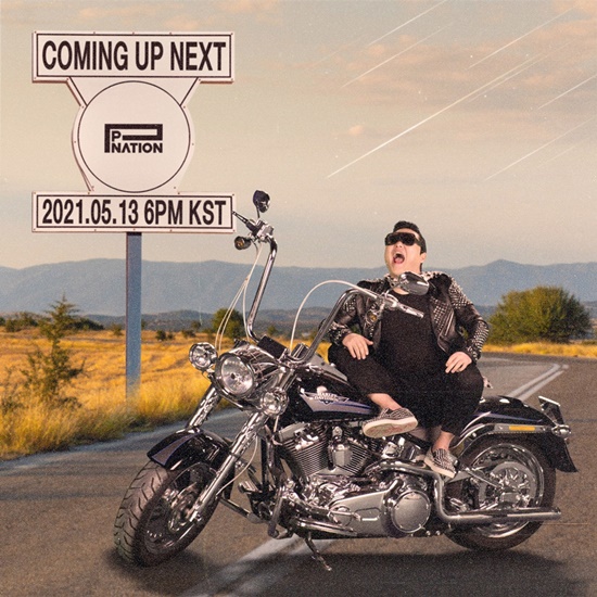 오토바이 위 싸이...피네이션, COMING UP NEXT 이미지 공개
