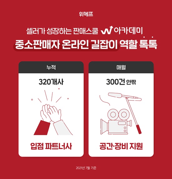 위메프, 셀러 성장스쿨 W아카데미…지원 파트너사 300개사 돌파