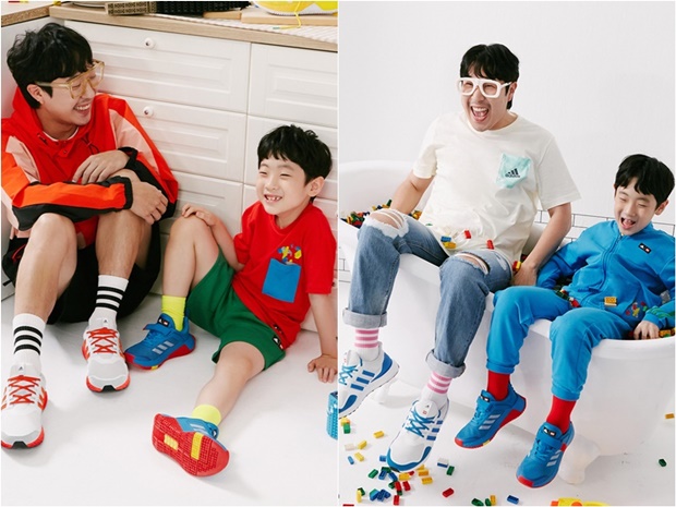 하하X조현우 패밀리, 아디다스 시밀러룩 눈길