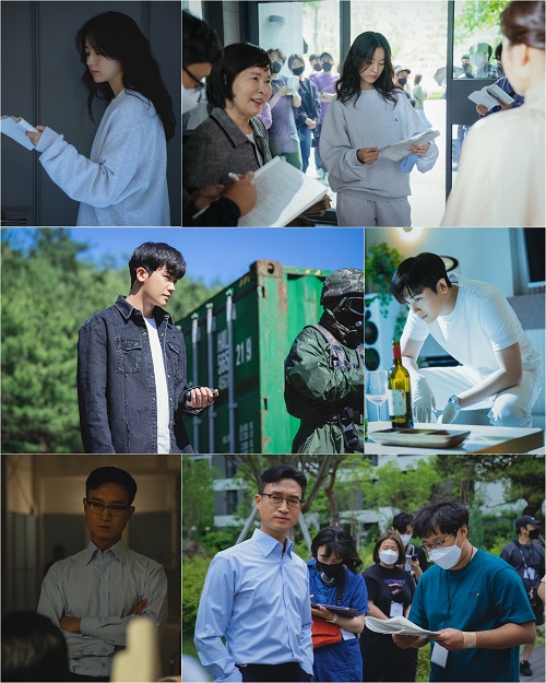 해피니스 한효주·박형식·조우진, 열연모드ON 비하인드컷