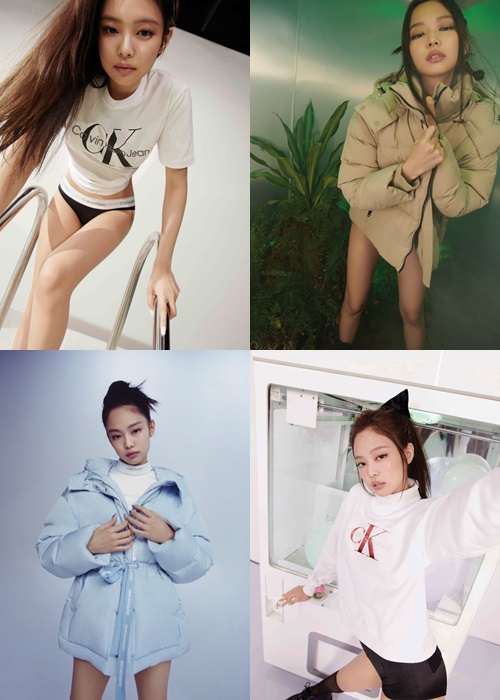 블랙핑크 제니, CK 홀리데이 캠페인 화보...언더웨어부터 데님