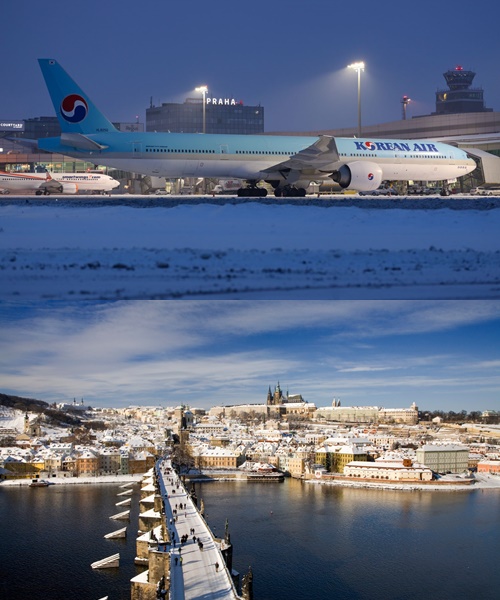 대한항공, 인천-프라하 직항편 운항 재개...3월부터 주3회
