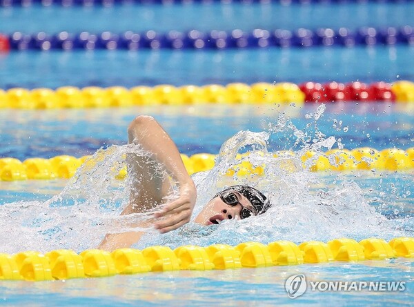 [아시안게임] 황선우, 자유형 200ｍ 우승 2관왕…이호준 3위