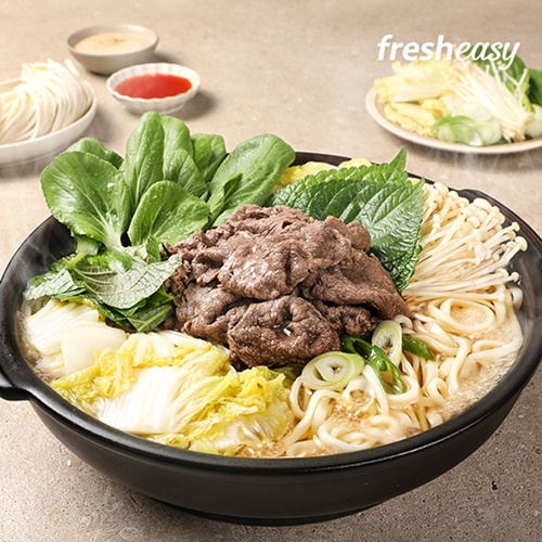 프레시지, 겨울맞아 푸짐한 소고기 샤브샤브&칼국수 출시