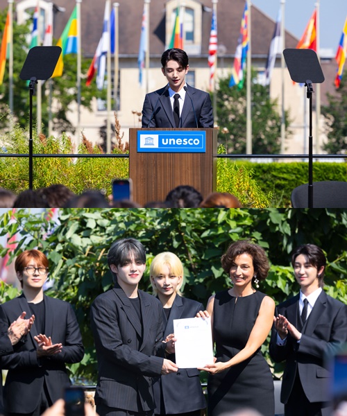 세븐틴 "전세계 청년 꿈 위해 100만달러 기부"...유네스코 친선대사 활동