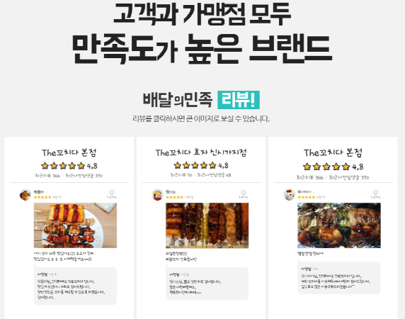 요즘 뜨는 소자본 프랜차이즈 창업아이템 더꼬치다 외식 체인점 중 평균 50% 높은 수익률로 인기