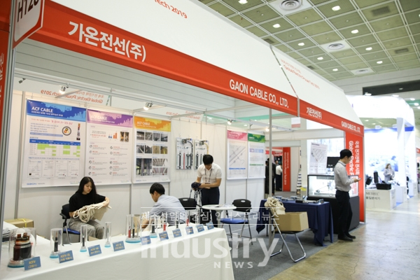 [2019국제전기전력전시회] 가온전선, 배관 및 배선 일체형 케이블 선보여