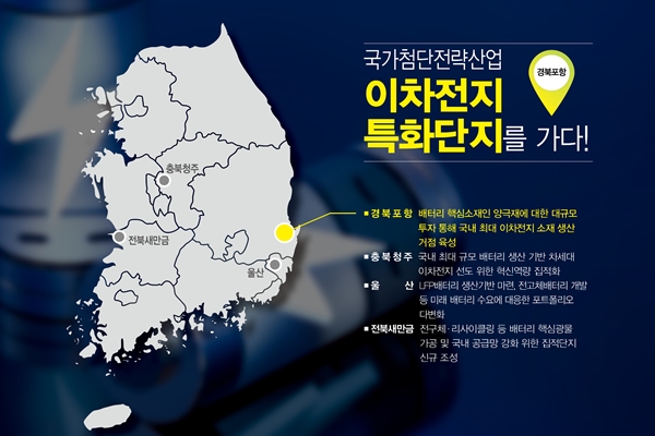 [이차전지특구-포항①] 경북포항, 철강에서 이차전지로 성공적 산업 재편… 글로벌 이차전지 허브 꿈꾼다