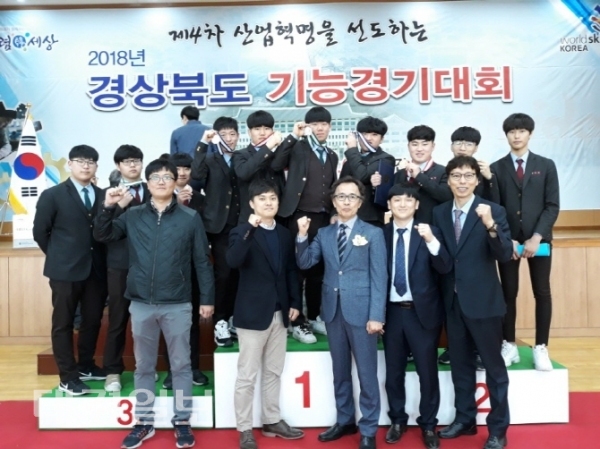 상주공업고등학교, 2018 경북기능경기대회 대거 입상