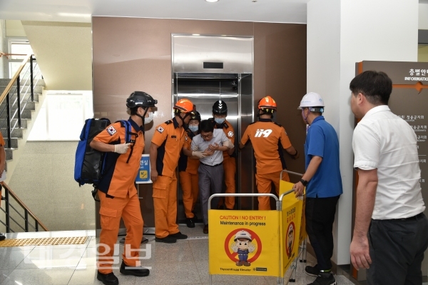 청송군, 2019년 승강기 사고대응 합동훈련 실시
