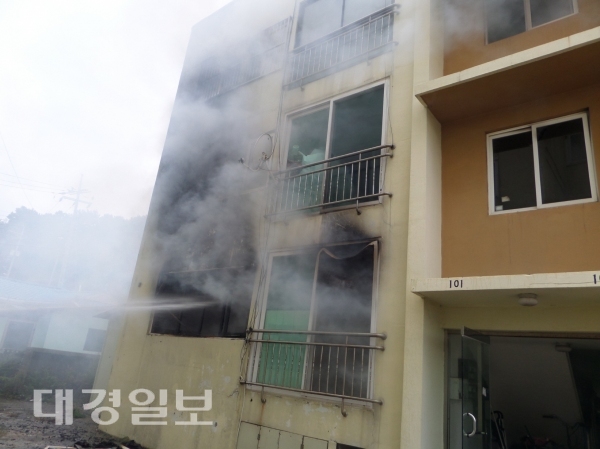 울진소방서, 죽변면 다세대주택에서 화재.. 소방서 추산 1000여만 원 피해
