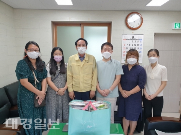 상주샛별영아전담어린이집, 취약계층 마스크 기탁