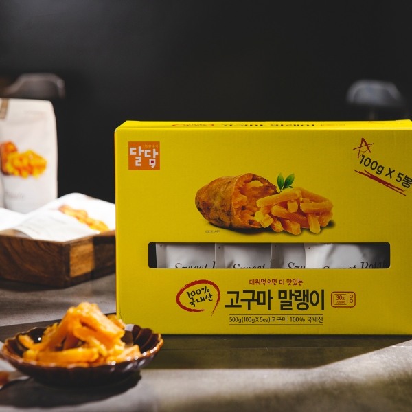 강진군 ㈜정심푸드 달달하고 쫀득한 건강영양간식 고구마말랭이 생산