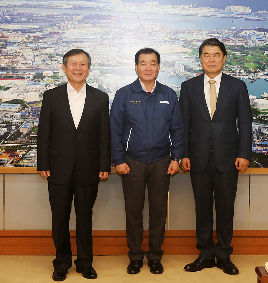 울산상공회의소 회장단, 현대미포 대표이사 간담회