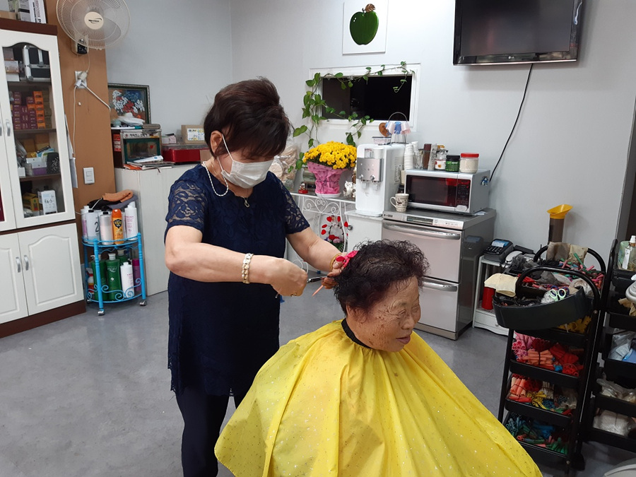 울산 신정2동 은진미용실, 독거노인 미용 재능기부