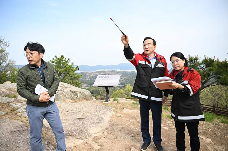 북구 호암만디 산책로 현장 점검