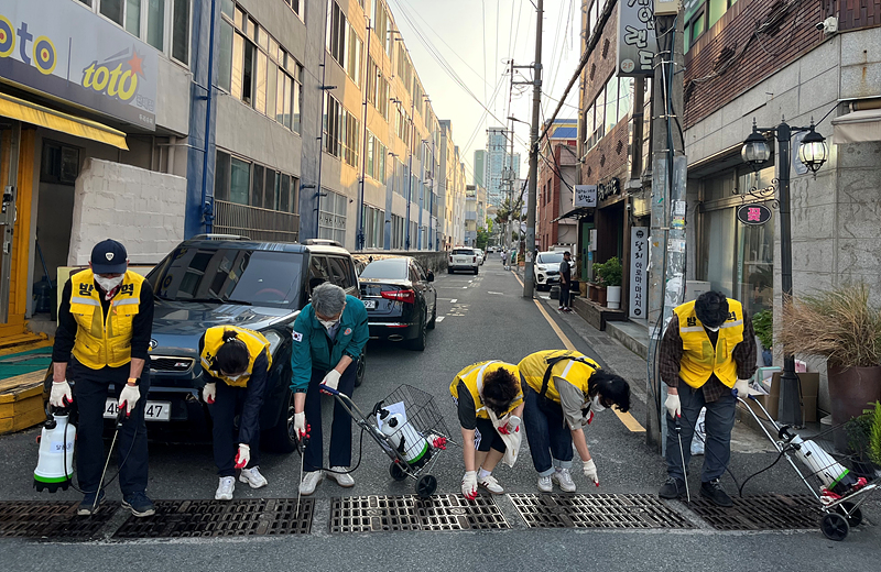 달동주민방역단, 위생해충 방역활동