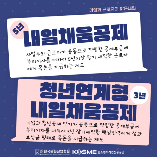 (사)한국문화산업협회, 내일채움공제 사업 중소벤처기업진흥공단과 업무위수탁 계약체결