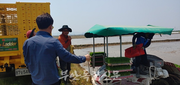 부안 계화면, 영농철 현장행정 박차