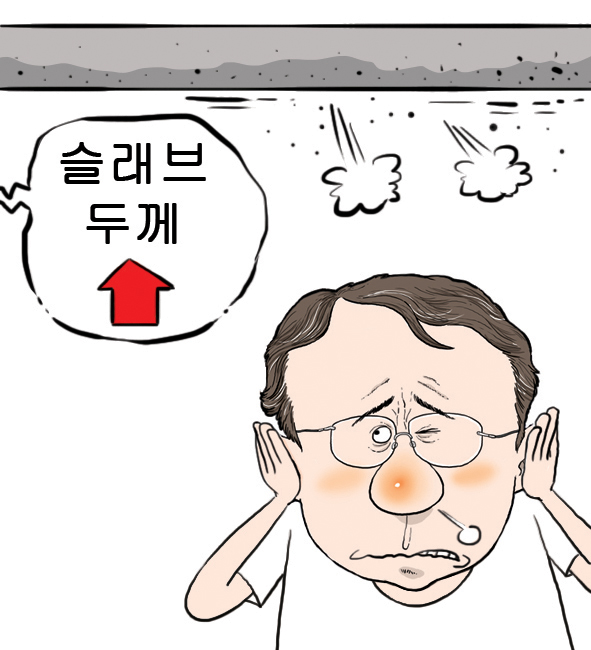 아파트 층간소음 대책... 슬래브 두께로는 역부족
