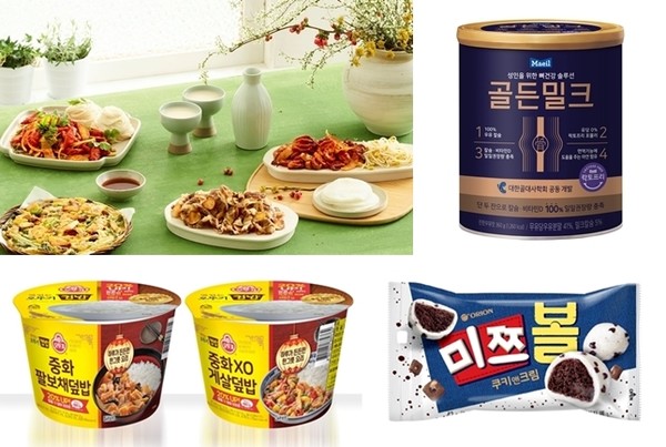 [신상품] CJ제일제당 막걸리와 어울리는 메뉴 4종 매일유업 골든밀크 오뚜기 중화XO게살덮밥 외