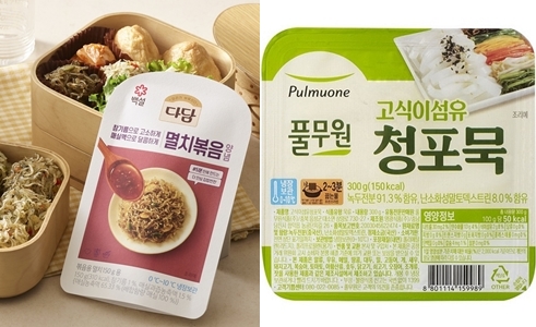[신상품] CJ제일제당 다담 멸치볶음 양념, 풀무원 고식이섬유 청포묵 외