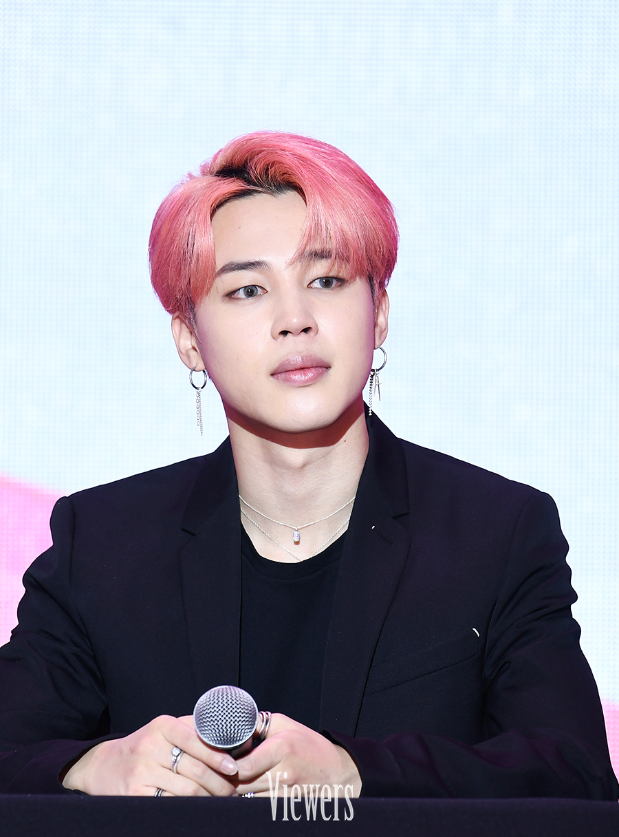 방탄소년단 지민 화사한 인간 자몽 헤어 [V포토]