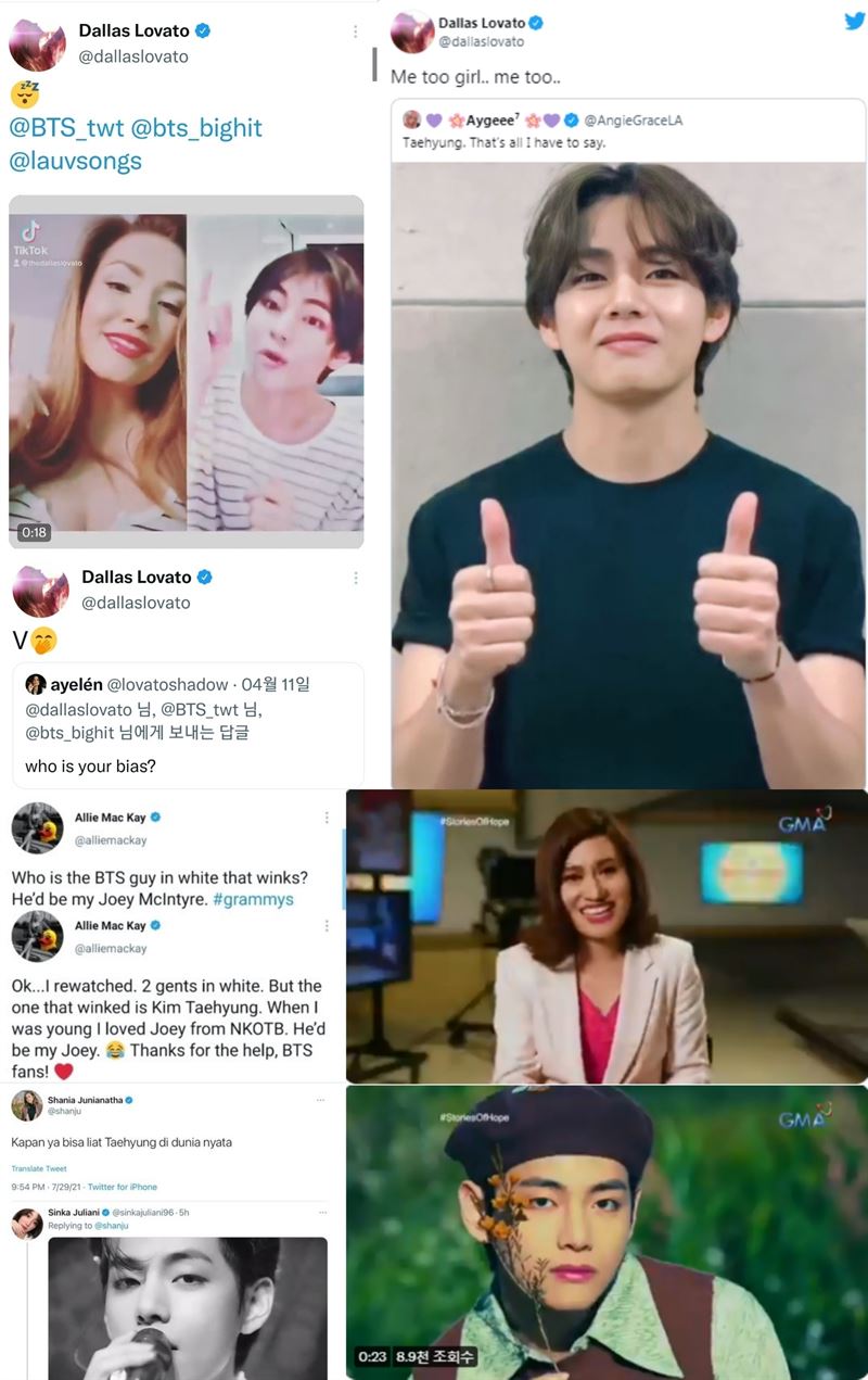 [BTS News] “글로벌 최애 나야 나” 방탄소년단 뷔, 해외 셀럽들  반한 국경 초월 매력!