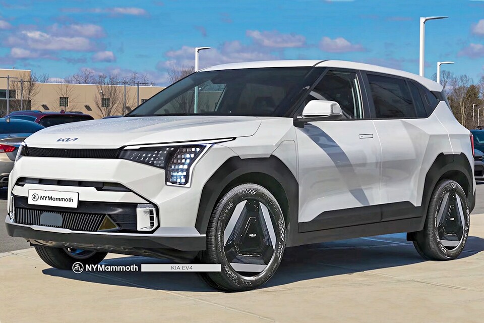 3천만원대로 나온다고? 기아, EV9 닮은 가성비 전기 SUV EV4 예상도 등장