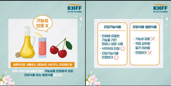건강기능식품과 건강식품의 차이는?