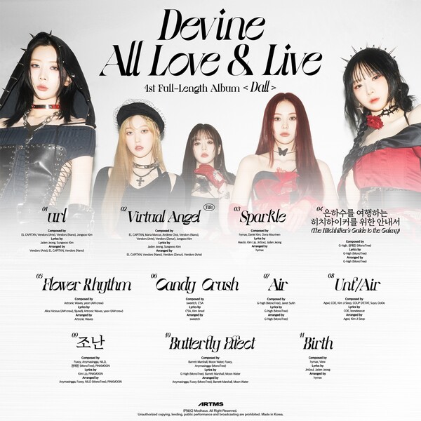 아르테미스, 첫 정규앨범 달 트랙리스트…두근거림 증폭