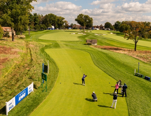 아로니밍크GC 18번홀 티잉 그라운드 [LPGA KPMG 위민스 PGA챔피언십]