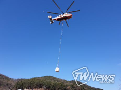 진천산림항공관리소, 진천군 양천산 산불 무인감시카메라 설치작업 지원